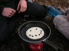 Cooking breakfast on the Pocket Rocket