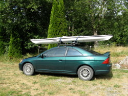 Kayak on Honda Civic 2dr!