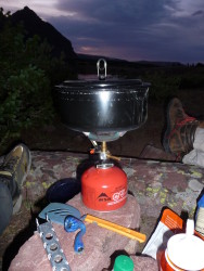 Dinner time in the Uintas