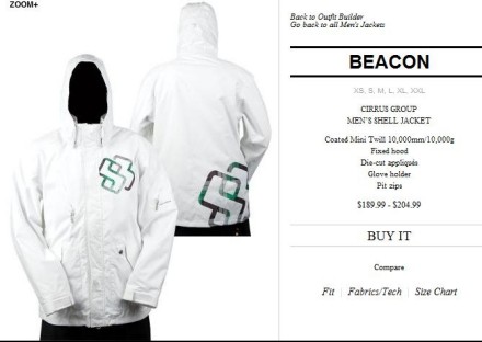 I'd like to get this jacket in white (snow)....