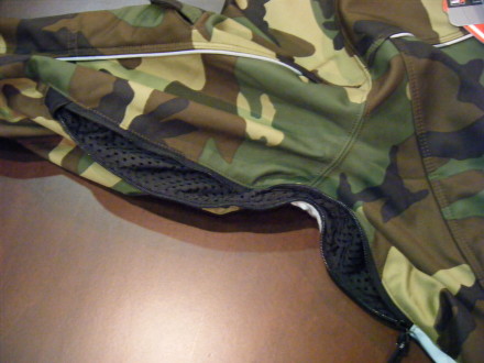 One of two armpit zippers