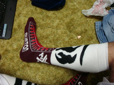 large burton socks