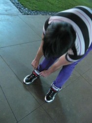 Me Wearing My Osiris Bronx NYC Lase