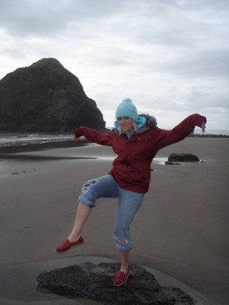 rosa at the oregon coast