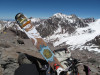 geishas on the way up to ski Aconcagua
