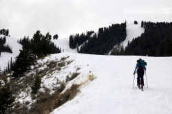 The Havoc's skinning up Sun Valley's Bald Mountain.