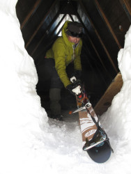 Geishas getting prepped for skiing on Aconcagua