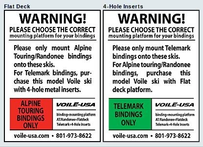 According to Voile's website (and their...
