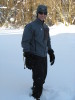 BC shift jacket in the snow