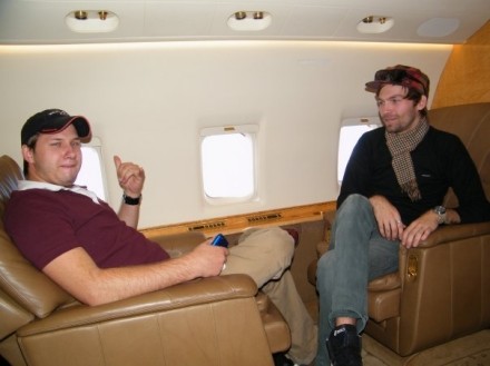 the layer on a private jet!