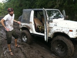 chaco's in deep texas mud.