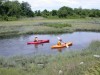 Paddling Cutler Marsh, near Logan, UT