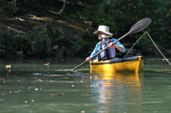 Paddling the Ultimate 12 kayak
