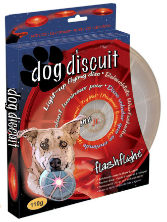 Flashflight Dog Discuit - Red