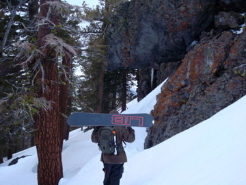 postholing it on the way to north gate