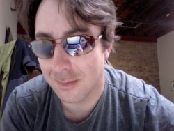 Cool shades on my big face.
