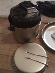 Snow Peak Ti 900 nesting in Ti 1400 pot