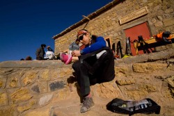 AM Savvy Kit saves a blister ski touring in Morocco