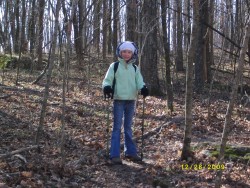 On the trail - jacket & boots from Backcountry.com :-)