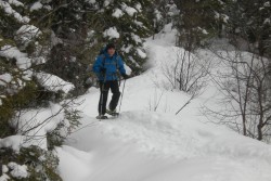 Snowshoeing with the Alpha SV