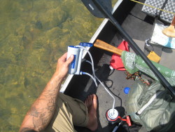 off the side of my canoe