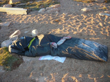 Bivy on Whitney near Trail camp