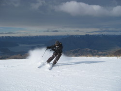 Skiing with my Raging Viking at Treble Cone, NZ.