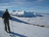 Skiing with my Auxiliary Down Jacket at Treble Cone, NZ.