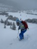 the Go Go cargo pant on a catski day near Silverton, CO