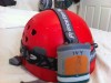 back side on helmet