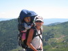 Happy Hiker and Kid