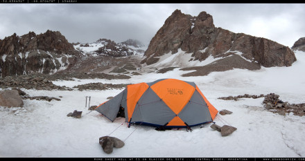 The Mountain Hardware Trango on Aconcagua...