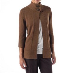 Patagonia Lambswool Wrap Sweater on body