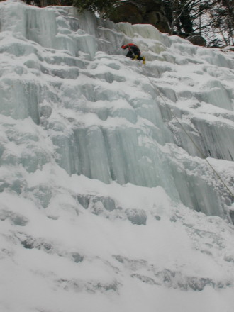 Ice climbing in New Hampshire