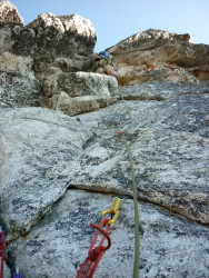 Leading on the Tusk 9.8mm - Tahquitz Rock, CA