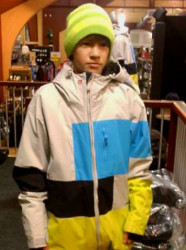 Trying on at the store