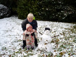 In the England snow