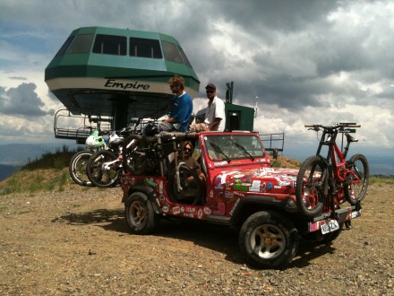 Hold Up + 2 On the Park City Shuttle Jeep