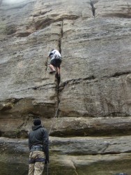 Late season climbing at the Red River Gorge