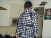 with helmet and hood