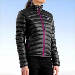 On body shot of the new Special Edition Down Sweater in Raven