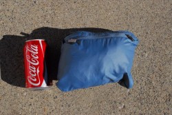 size medium Nano Puff vest packed into it's own pocket