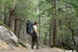 snowshoe backpacking in Yosemite