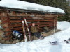 Hay shack rest in the SK's