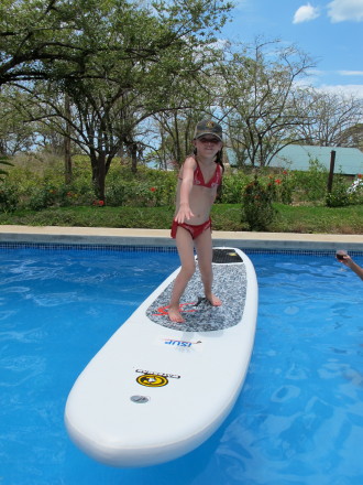 Kickin in the pool in Costa Rica