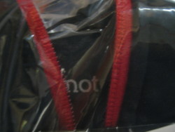Red zipper