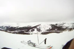Skinning up Berthoud Pass