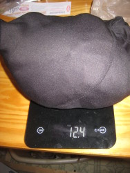 Men's small checks in at 12.4oz
