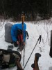 Beef getting ready in his OR Gaiters