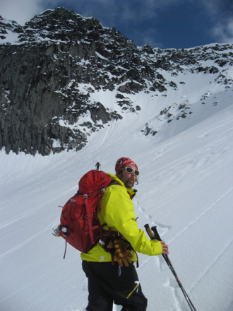 Chris Rubens rocks the Variant skiing in the Adamant Range, Selkirks, Canada